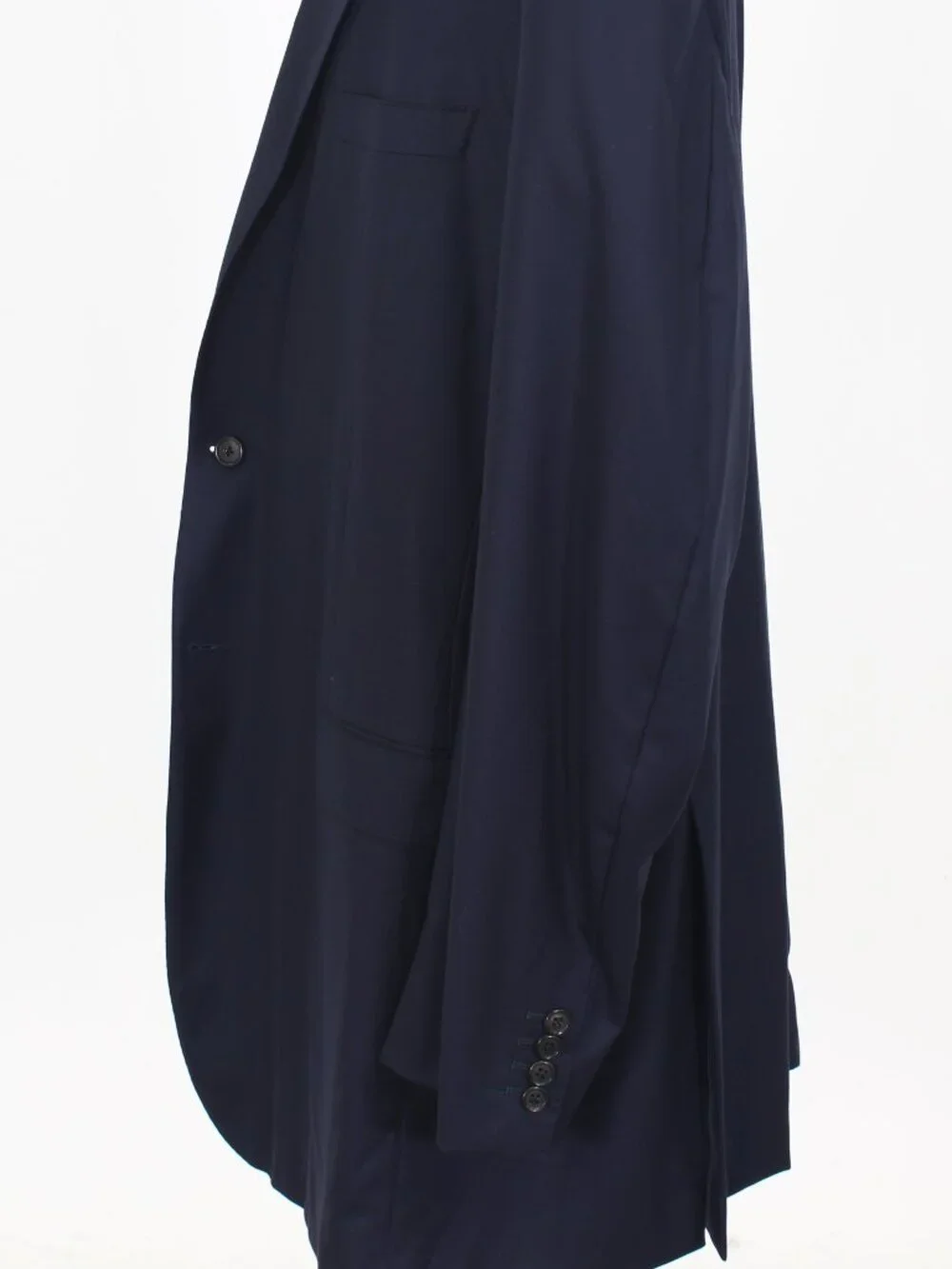 Hickey Freeman Mahogany 52L 42x35 Navy Full Suit 2-Button Solid R919